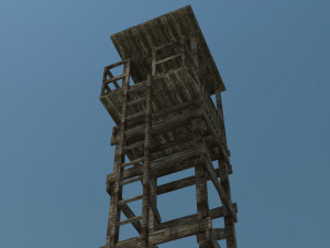 observation tower low poly 3D 模型