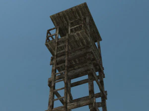 observation tower low poly 3D Model