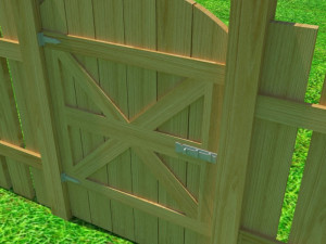 fence - low poly Model 3D