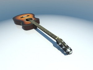 classic guitar Modello 3D