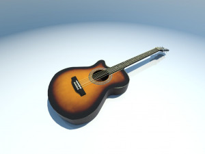 classic guitar Modello 3D