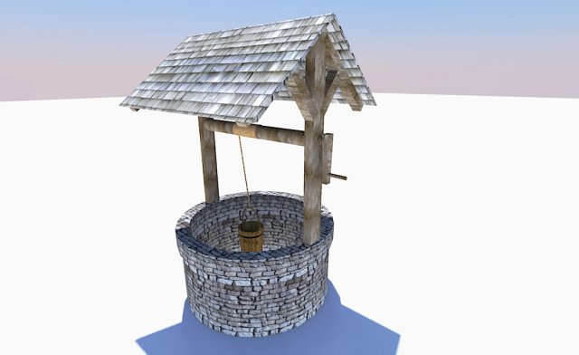 well 3D 모델 .c4d .max .obj .3ds .fbx .stl .blend 