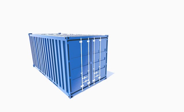container 3D Model .c4d .max .obj .3ds .fbx .stl .blend 