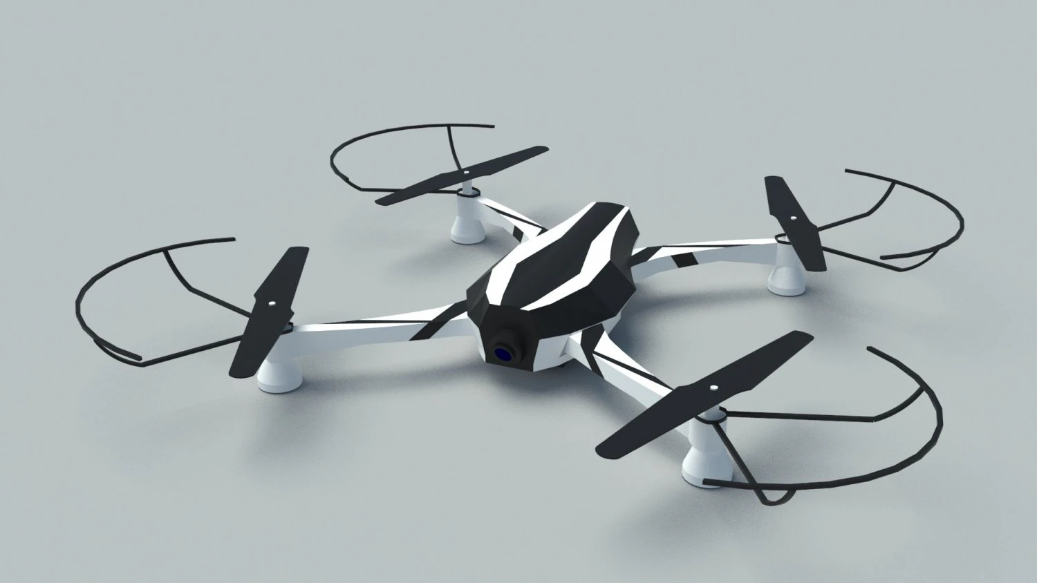 drone 3D Model .c4d .max .obj .3ds .fbx .stl .blend 