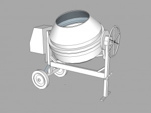 concrete mixer 3D Model
