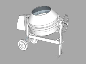concrete mixer 3D Model