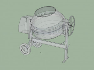 concrete mixer 3D Model