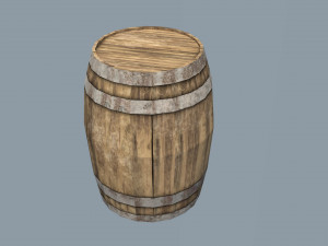 barrel - very low poly Modelo 3D