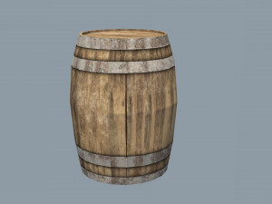 barrel - very low poly Modello 3D