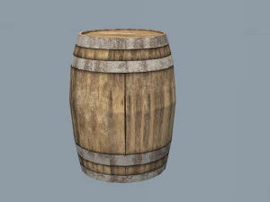 barrel - very low poly 3D Model