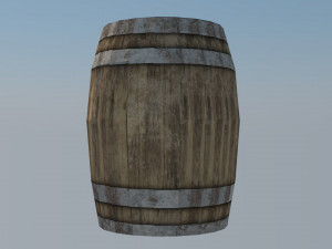 barrel - very low poly Modello 3D