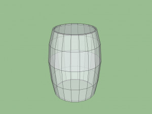 barrel - very low poly Modello 3D