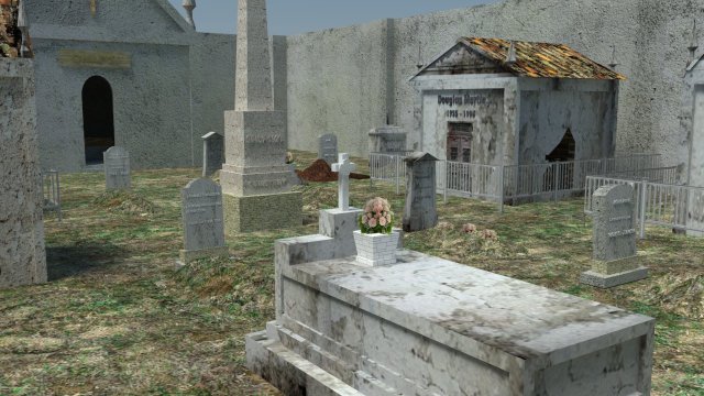 cemetery Modelo 3D .c4d .max .obj .3ds .fbx .stl .blend 