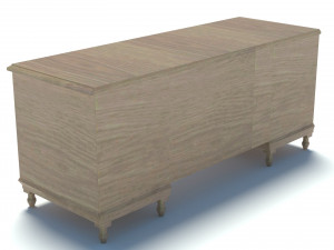 old office desk 3D Model