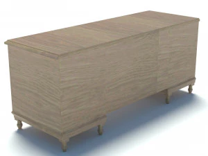 old office desk 3D Model