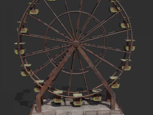 abandoned ferris wheel pbr 3D 모델