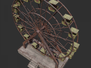 abandoned ferris wheel pbr 3D 모델