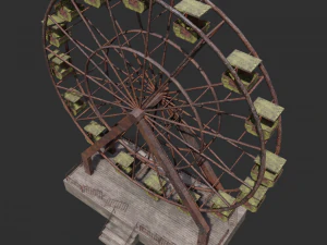 abandoned ferris wheel pbr 3D Model