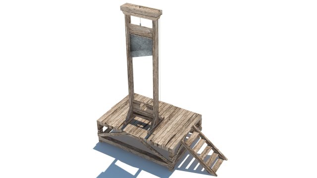 guillotine 3D-Modell .c4d .max .obj .3ds .fbx .stl .blend 