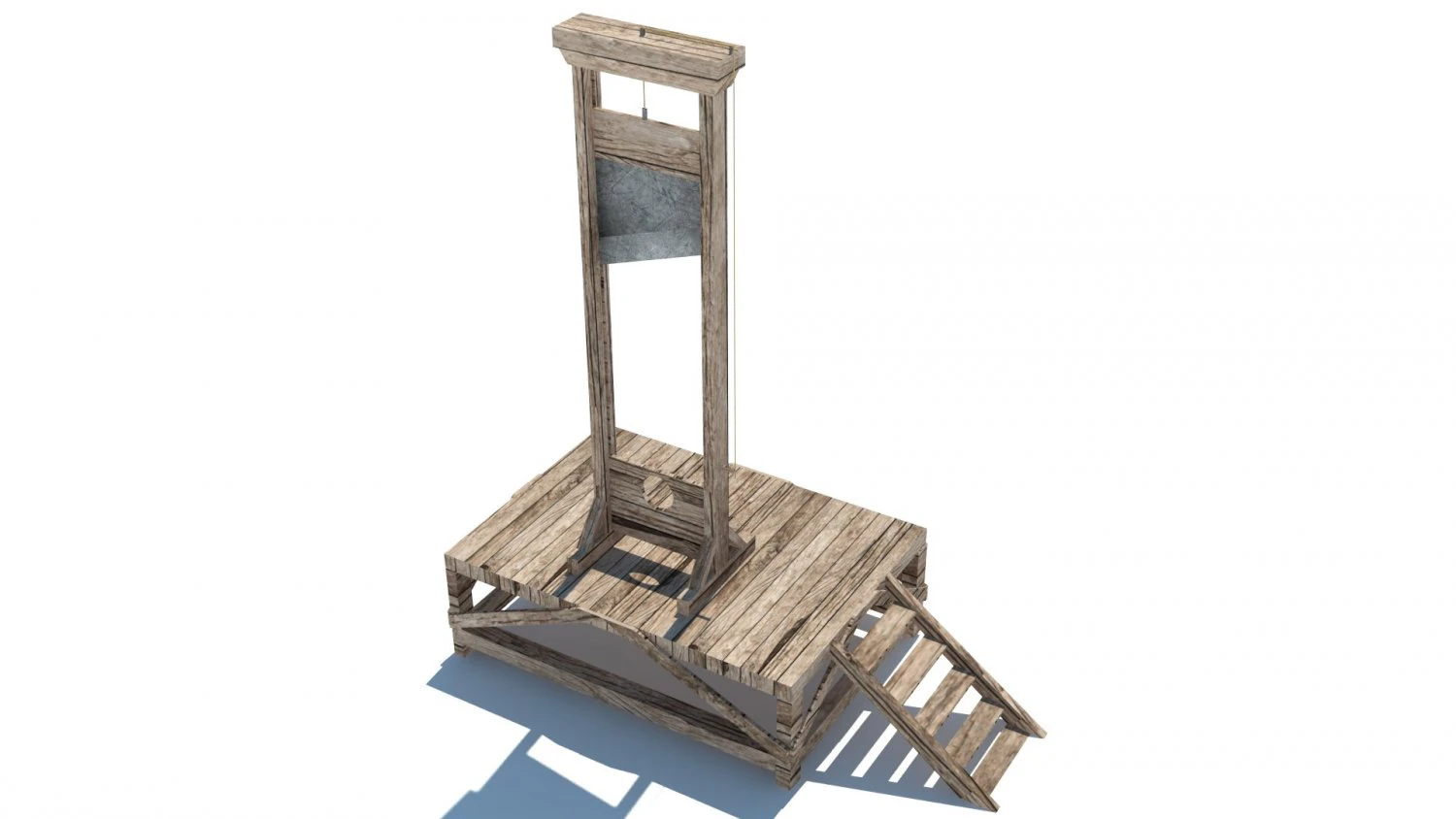 guillotine 3D Model .c4d .max .obj .3ds .fbx .stl .blend
