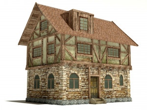 medieval house Model 3D
