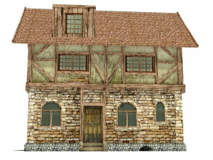 중세의 집 3D 모델