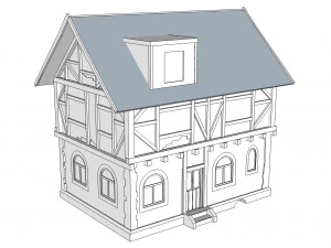 중세의 집 3D 모델