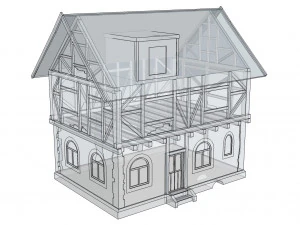 중세의 집 3D 모델