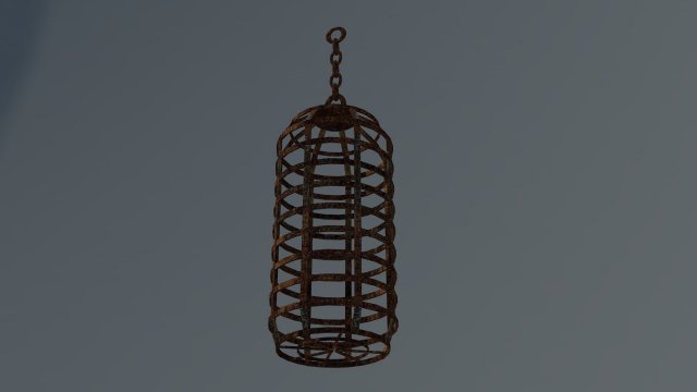 medieval cage 3D 模型 .c4d .max .obj .3ds .fbx .stl .blend 