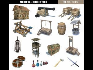 medieval collection 3D Model