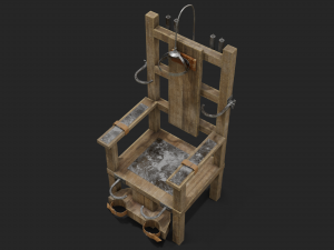electric chair 3D 模型