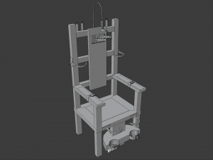 electric chair 3D 模型