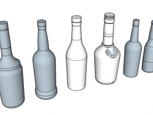 pack bottles 2 3Dモデル