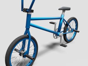 bmx bike - blue 3D Модель
