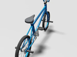 bmx bike - blue 3D Model