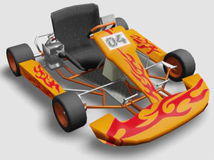 vai in kart Modello 3D