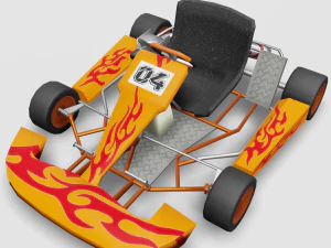 vai in kart Modello 3D