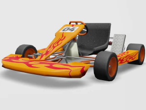 vai in kart Modello 3D