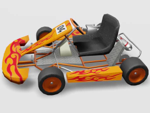 vai in kart Modello 3D