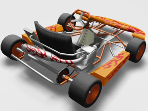 vai in kart Modello 3D