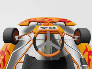 vai in kart Modello 3D