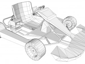 vai in kart Modello 3D