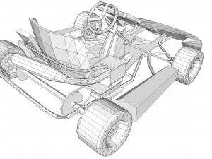 vai in kart Modello 3D