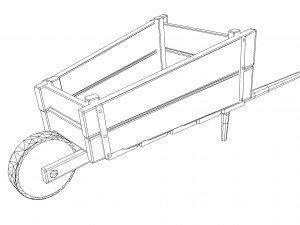 wheelbarrow 3D 模型