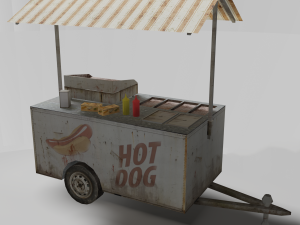 food cart 3Dモデル