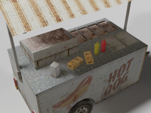 food cart 3Dモデル