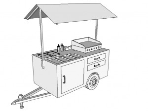 food cart 3Dモデル