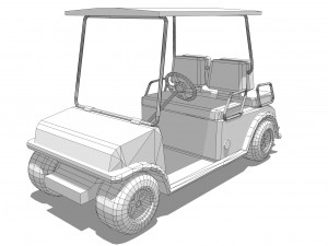 golf cart Model 3D