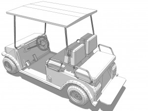 golf cart Model 3D