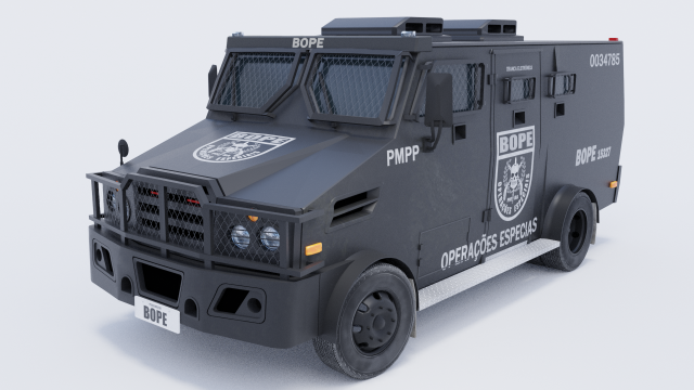 blindado bope 3D 모델 .c4d .max .obj .3ds .fbx .stl .blend 